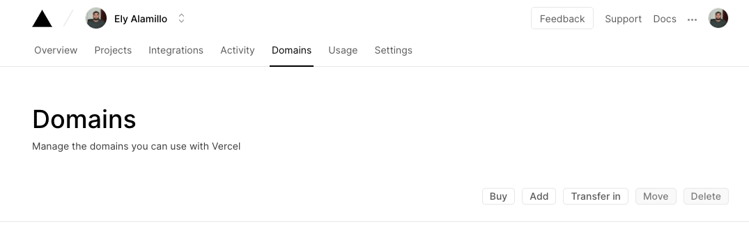 add namecheap domain to vercel